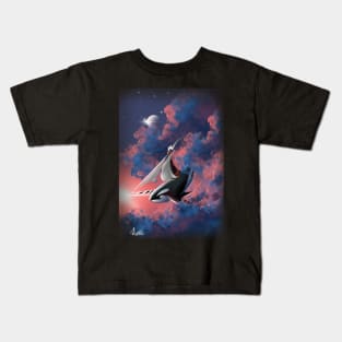 Orcas on the rise Kids T-Shirt